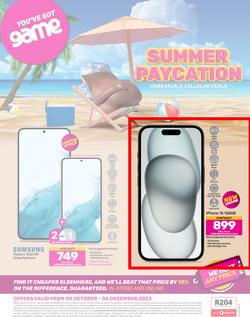 Game Cellular : Vodacom (08 October - 06 December 2023), page 1