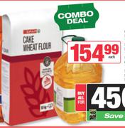 Spar Cake Wheat Flour 10Kg + Spar Sunflower Oil 5L-Each