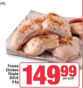 Frozen Chicken Thighs Bulk-3Kg Per Pack