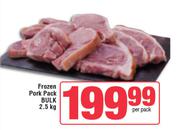 Frozen Pork Pack Bulk-2.5Kg Per Pack