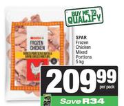   Spar Frozen Chicken Mixed Portions-5kg Per Pack