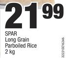 Spar Long Grain Parboiled Rice-2kg