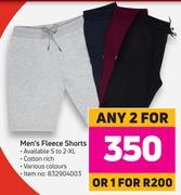 Men's Fleece Shorts- For Any 2