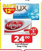 Lux/Lifebuoy Soap-For 2 x 175g