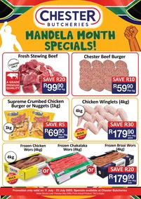 Chester Butcheries : Mandela Month Specials (11 July - 23 July 2025 While Stocks Last)