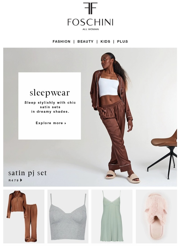 Foschini sleepwear store