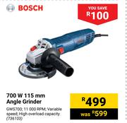 Bosch 700W 115mm Angle Grinder GWS700