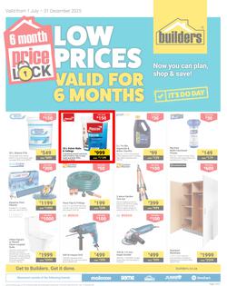 Builders : Price Lock (01 July - 31 December 2025), page 1