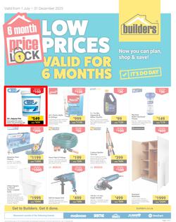 Builders : Price Lock (01 July - 31 December 2025), page 1