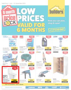 Builders : Price Lock (01 July - 31 December 2025), page 1