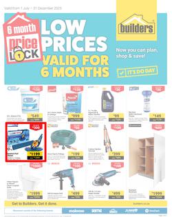 Builders : Price Lock (01 July - 31 December 2025), page 1