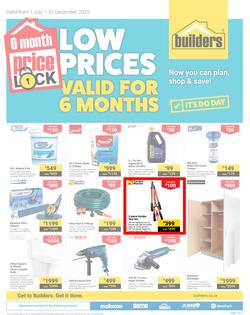 Builders : Price Lock (01 July - 31 December 2025), page 1