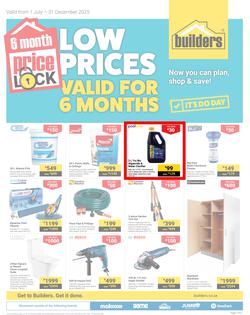 Builders : Price Lock (01 July - 31 December 2025), page 1