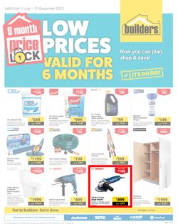 Builders : Price Lock (01 July - 31 December 2025), page 1