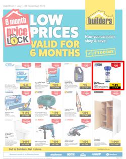 Builders : Price Lock (01 July - 31 December 2025), page 1