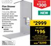 Lusso Floe Shower Screen 1m x 2m 850024823