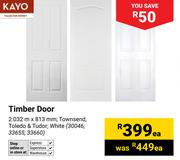 Kayo Timber Door-2.032m X 813mm Each