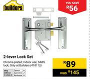 Builders 2-Lever Lock Set 418113