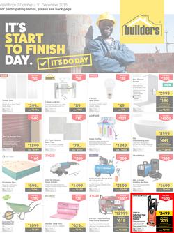 Builders Inland : It's Start to Finish Day (07 October - 31 December 2025), page 1