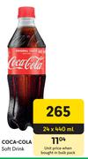 Coca Cola Soft Drink-24 x 440ml