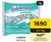 Cadbury Soft Mints-12 x 1Kg