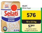 Selati White Sugar-10 x 2.5Kg