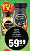Nescafe Classic Coffee Jar (Selected Excl. Decaf)-200g Each