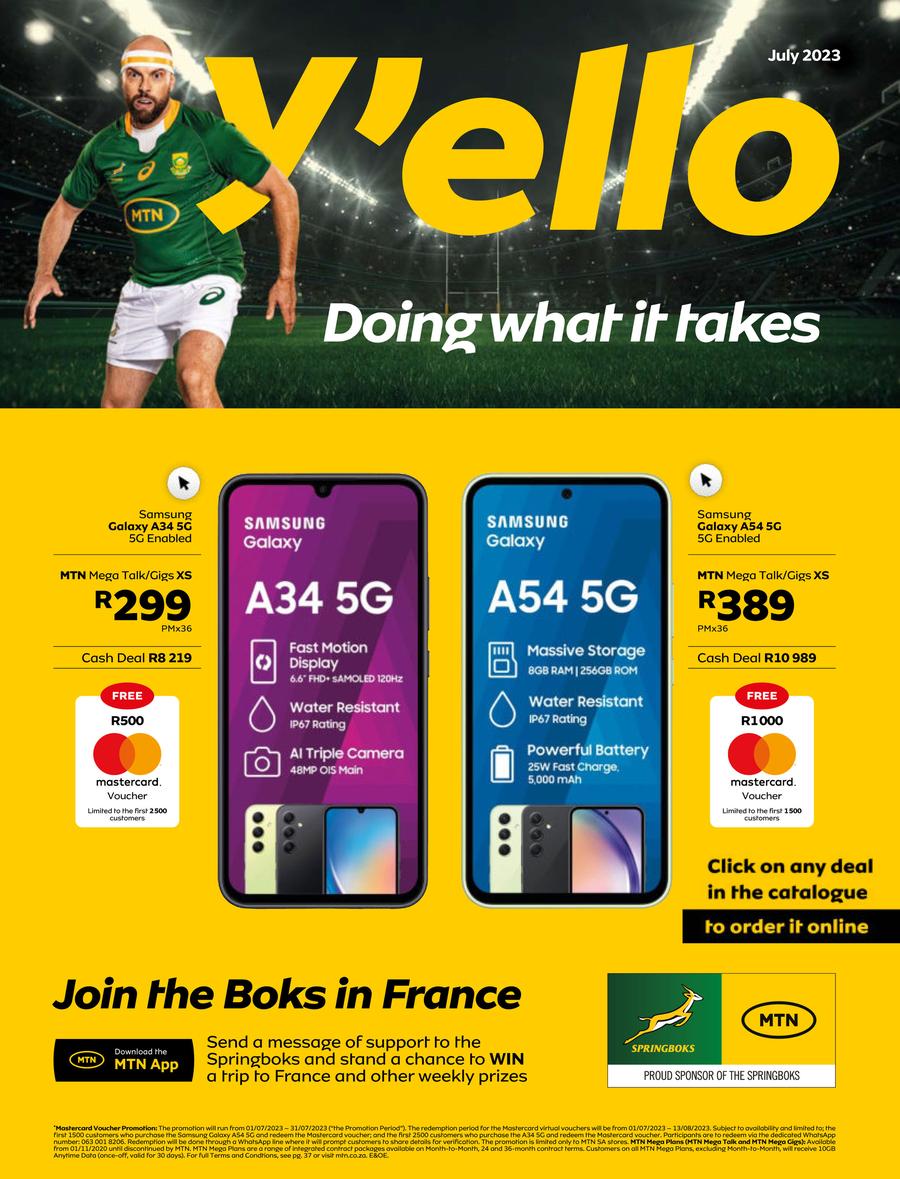 mtn cellphone deals catalogue