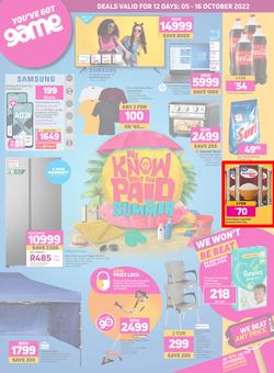 Game : We Know What You Paid Last Summer (05 October - 16 October 2022), page 1