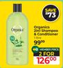 Organics 2 In 1 Shampoo & Conditioner-For 2 x 1Ltr