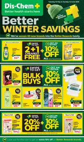 Dis-Chem : Better Winter Savings (12 May - 14 June 2026)