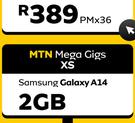 2 x Samsung Galaxy A14 2GB-On MTN Mega Gigs XS