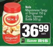 Nola Mayonnaise Tangy Or Original-750g Each