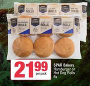 Spar Bakery Hamburger Or Hot Dog Rolls-6s Per Pack