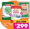 Econo Super Maize Meal 10Kg Plus Econo Cake Flour 10Kg Plus Econo Rice 10Kg-All For