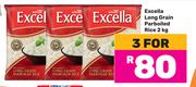 Excella Long Grain Parboiled Rice-For 3 x 2Kg