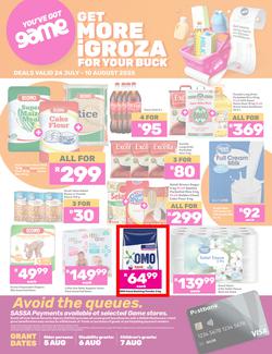 Game SASSA : Get More iGroza For Your Buck (24 July - 10 August 2025), page 1