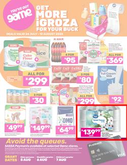 Game SASSA : Get More iGroza For Your Buck (24 July - 10 August 2025), page 1