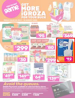 Game SASSA : Get More iGroza For Your Buck (24 July - 10 August 2025), page 1