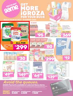 Game SASSA : Get More iGroza For Your Buck (24 July - 10 August 2025), page 1