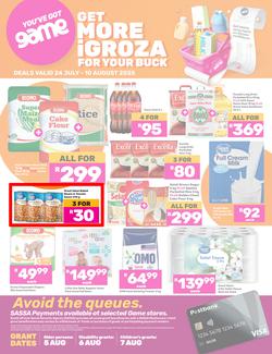 Game SASSA : Get More iGroza For Your Buck (24 July - 10 August 2025), page 1