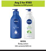 Nivea Body Lotion (All Variants)-For Any 2 x 625ml