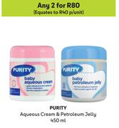Purity Aqueous Cream & Petroleum Jelly-For Any 2 x 450ml