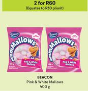 Beacon Pink & White Mallows-For 2 x 400g
