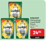 Sunlight Dishwashing Liquid Refill Pouch (Lemon Only)