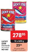 Lucky Star Pilchards (All Variants)-12 x 400g