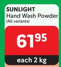 Sunlight Hand Wash Powder (All Variants)-2Kg Each