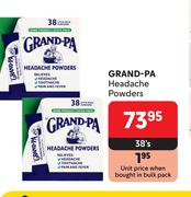 Grand-Pa Headache Powders-38's Pack