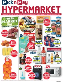 Pick n Pay Hypermarket Western Cape : Hyper Mega 3 Days (26 April - 28 April 2024)