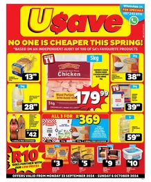 Usave Gauteng, Mpumalanga, Limpopo & North West : No One Is Cheaper (23 September - 06 October 2024)